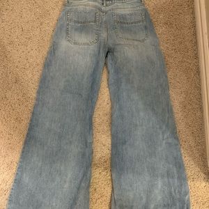 Size 28 Free People wide leg jeans